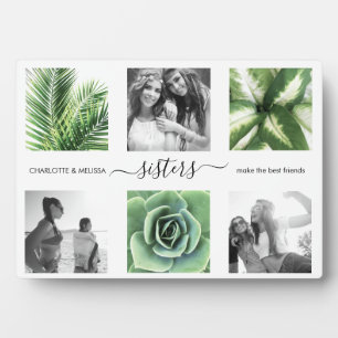 Fotocollage voor moderne zussen fotoplaat