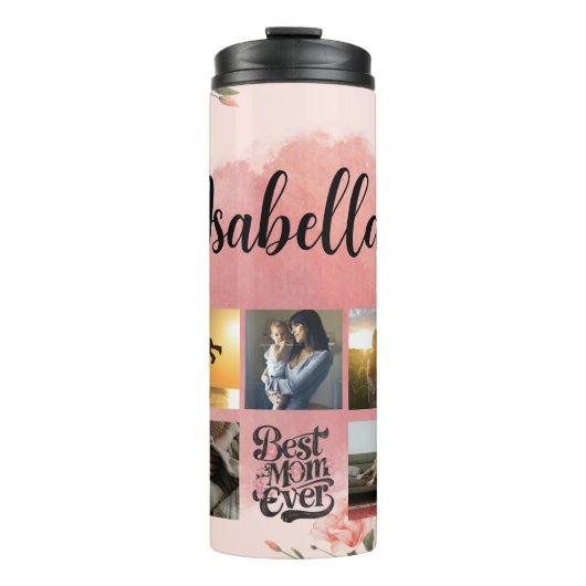 Fotocollage voor moeder thermosbeker (Voorkant)