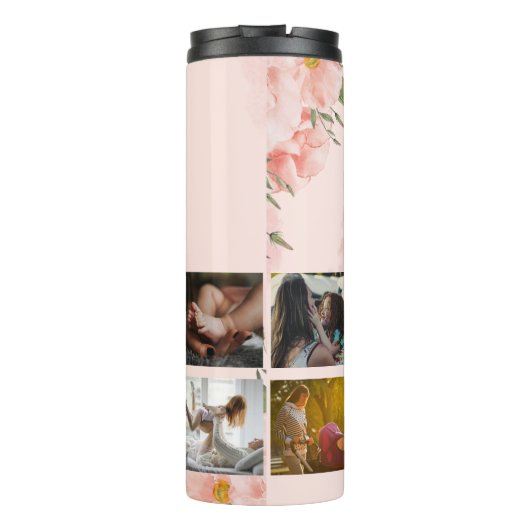 Fotocollage voor moeder thermosbeker (Achterkant)