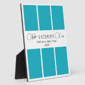 Fotocollage voor Vaderdag op maat Fotoplaat (Zijkant)