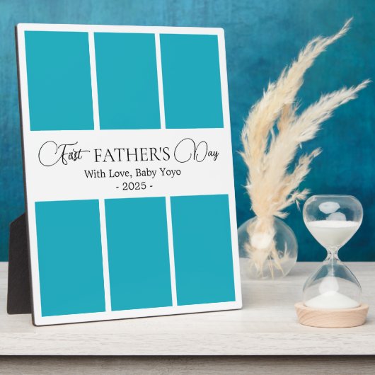 Fotocollage voor Vaderdag op maat Fotoplaat (Zijkant)