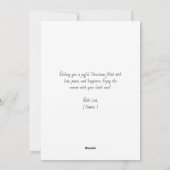 Fotocollage Vrede op Aarde Meowy Kerstkat Feestdagenkaart (Achterkant)