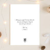 Fotocollage Vrede op Aarde Meowy Kerstkat Feestdagenkaart