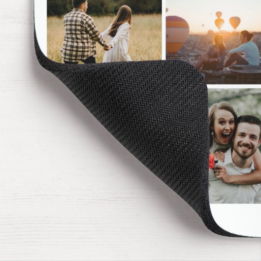 Fotocollage We gaan samen als Copy Paste Muismat (Hoek)