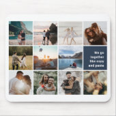 Fotocollage We gaan samen als Copy Paste Muismat (Voorkant)