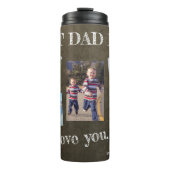 Fotocollage we houden van je vader Fathers Dag Thermosbeker (Voorkant)