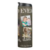 Fotocollage we houden van je vader Fathers Dag Thermosbeker (Geroteerd rechts)