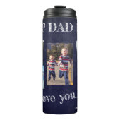 Fotocollage we houden van je vader Fathers Dag Thermosbeker (Voorkant)