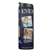 Fotocollage we houden van je vader Fathers Dag Thermosbeker (Geroteerd rechts)