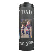 Fotocollage we houden van je vader Fathers Dag Thermosbeker (Voorkant)