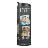 Fotocollage we houden van je vader Fathers Dag Thermosbeker (Geroteerd rechts)