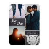 fotocollage Weddenschap Sla de datum op Magneet (Verticaal)
