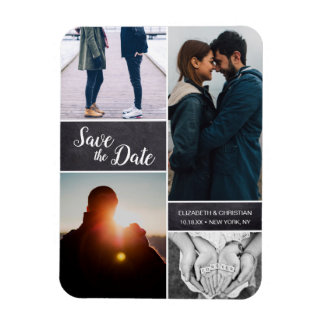  fotocollage Weddenschap Sla de datum op Magneet