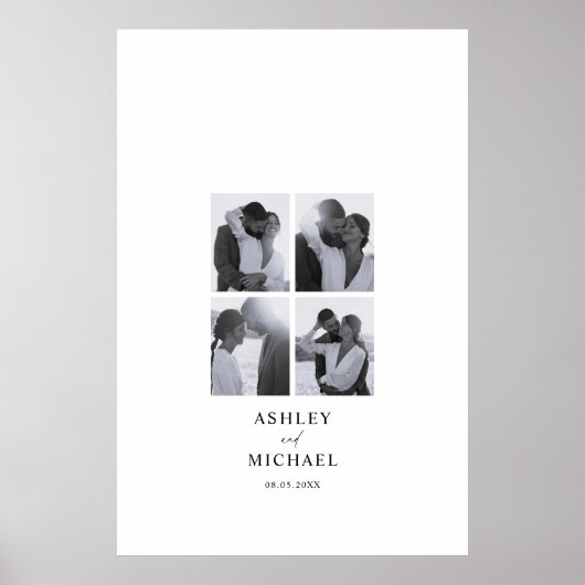 Fotocollage Wedding Guest Signature Poster (Voorkant)