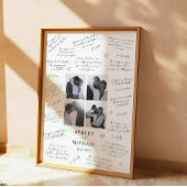 Fotocollage Wedding Guest Signature Poster
