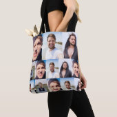 Fotocollage zet je gezicht op een tote bag (Dichtbij)