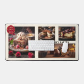 Fotocollage Zoete Bakkerij Chocolade Cake Bureaumat (Keyboard & Muis)