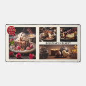 Fotocollage Zoete Bakkerij Chocolade Cake Bureaumat (Voorkant)