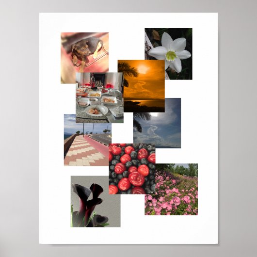 Fotocollage zonder rand ontwerp poster (Voorkant)