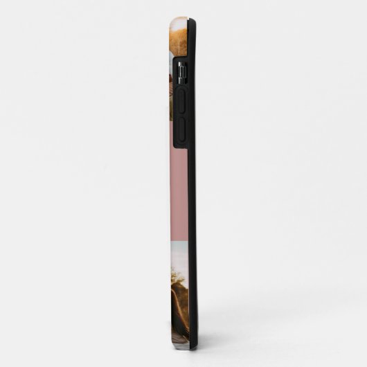 Fotocollage zwart initiaal monogram I telefoonhoes Case-Mate iPhone Case (Achterkant/links)