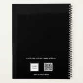 Fotocollage zwart wit afspraken 2025 planner (Achterkant)