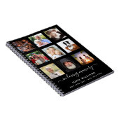 Fotocollage zwarte herdenkingsbegrafenis notitieboek (Rechterzijde)