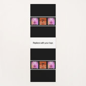 Fotocollage zwarte logo yogamat (Voorkant)
