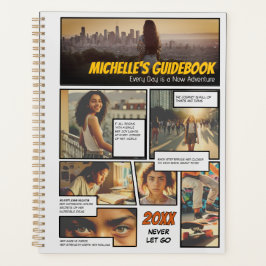 Fotocollagegids voor meisjes: grafische romanstrip planner