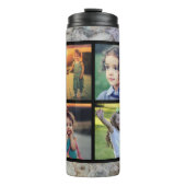 Fotocolonogram voor de roestgrijze marmer thermosbeker (Voorkant)