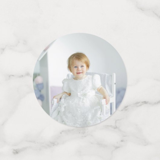 Fotoconfetti eerste verjaardag aardbei confetti (Kleine voorkant)