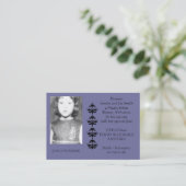 Fotocontactkaart voor voedselallergie contactkaartje (Staand voorkant)