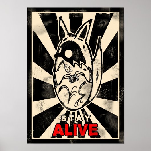 Fotocoyote STAY ALIVE Poster (Voorkant)