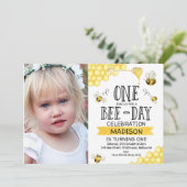 Fotodag eerste verjaardag uitnodiging (Staand voorkant)