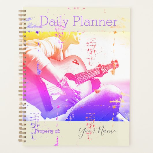 Fotodagplanner Vrouwelijke Gitariste HAMbWG Planner (Voorkant)