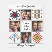 fotodeken collage fleece deken (Voorkant)