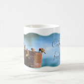 Fotodesign Spatzen-Meeting geschwungen umrandet Koffiemok (Center)