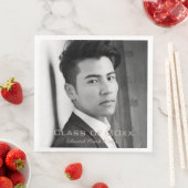 Fotodiner servetten: Klasse van Afstuderen B & W Servet (Insitu)