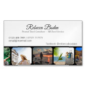 Fotodisplay ambachten, producten of reizen magnetisch visitekaartje (Voorkant)
