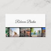 Fotodisplay ambachten, producten of reizen visitekaartje (Voorkant)