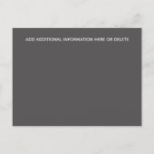 Fotodoop bewaar de datum minimalistische gewone DI Aankondigingskaart (Achterkant)