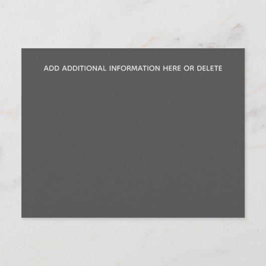 Fotodoop bewaar de datum minimalistische gewone DI Aankondigingskaart (Achterkant)