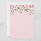 Fotoelegante rozen Valentijn hartroze bruiloft Kaart (Achterkant)