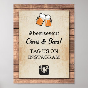 Fotoevenement Cheers & Beers Instagram Poster
