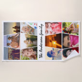 Fotofamilienaam uploaden strandlaken (Voorkant)