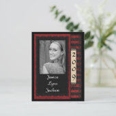 Fotofeest uitnodigen of bedankt briefkaart (Staand voorkant)