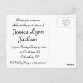 Fotofeest uitnodigen of bedankt briefkaart (Achterkant)