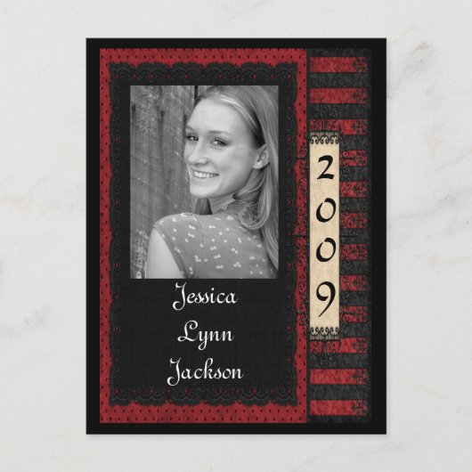 Fotofeest uitnodigen of bedankt briefkaart (Voorkant)