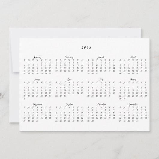 Fotofeestdag 2015 kalenderkerstkaart feestdagenkaart (Voorkant)