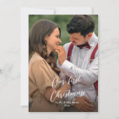 Fotofeestdag voor de eerste kerstdag van het grafi feestdagenkaart (Voorkant)