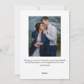 Fotofeestdag voor de eerste kerstdag van het grafi feestdagenkaart (Achterkant)